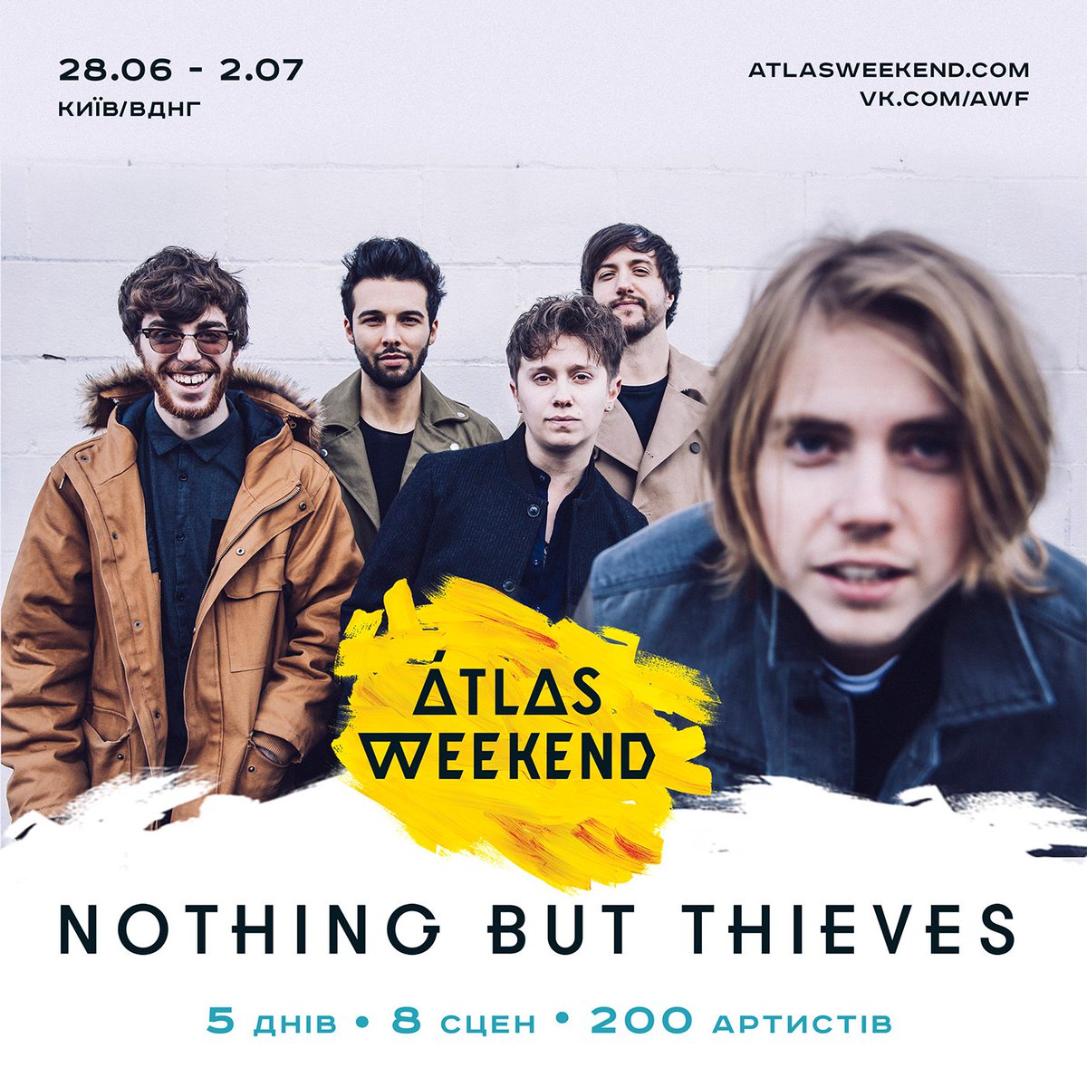 Nothing But Thieves выступят в Киеве на Atlas Weekend 2017