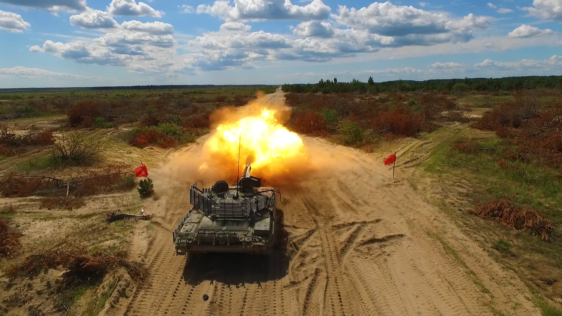 Т-72АМТ в дії: видовищні випробування нового українського танка – ВІДЕО