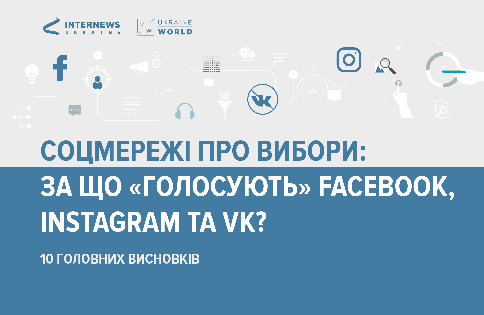 Соцмережі про вибори: за що «голосують» facebook, instagram та VK?