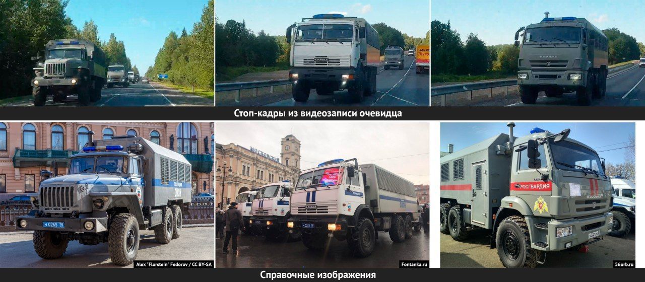 Очевидці зняли на відео колону автомобілів без номерних знаків, що рухаються до російсько-білоруського кордону