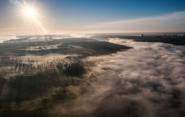 Місто Запоріжжя «огорнуло» туманом – фото, відео