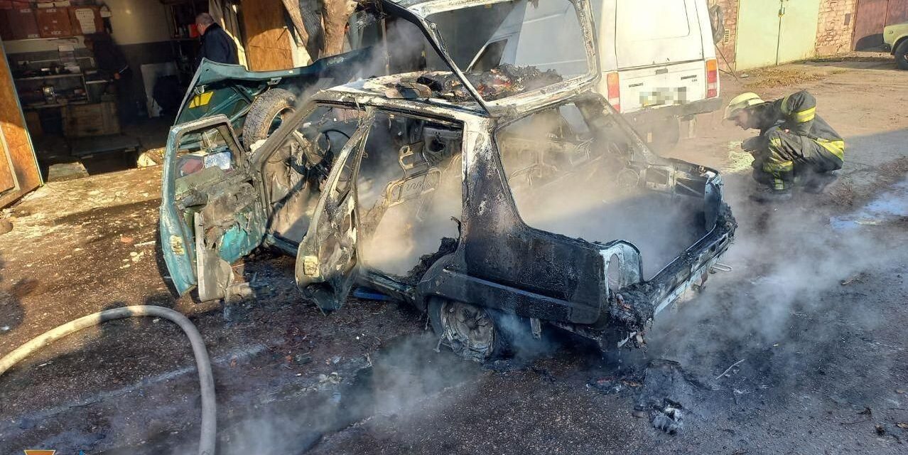 У Запоріжжі травмувався чоловік, який самостійно намагався загасити загоряння авто – фото