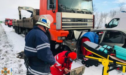 Через негоду у Запорізькій області побільшало ДТП, рятувальники посилено працюють – фото