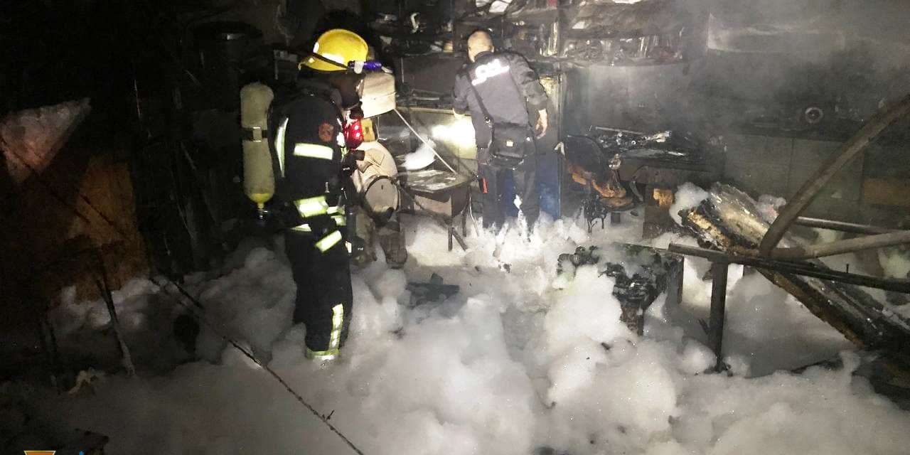 У Запоріжжі в гаражному приміщенні, де знаходилися кисневий та газові балони, сталася пожежа – фото